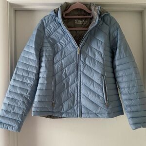 Michael Kors Women's Sky Blue Puffer Jacket
